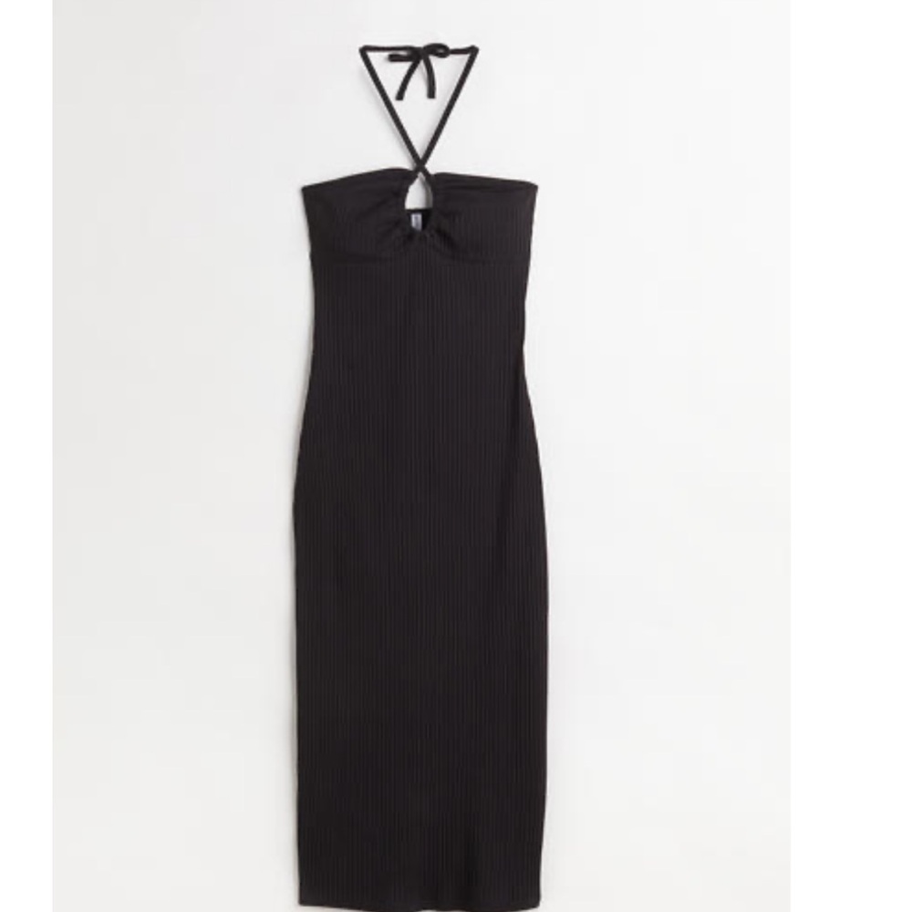 H&M Black Halter Dress